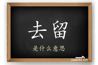 去留