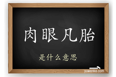 肉眼凡胎