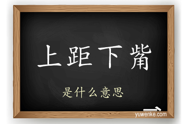 上距下觜