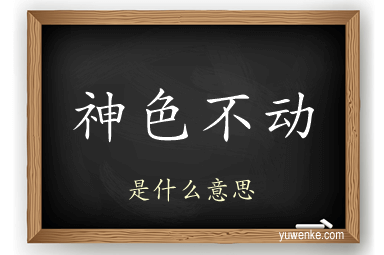 神色不动