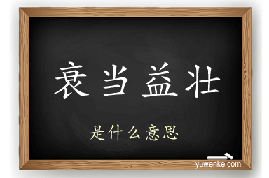 衰当益壮