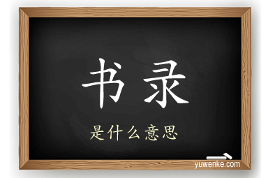 书录