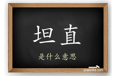 坦直