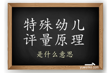 特殊幼儿评量原理