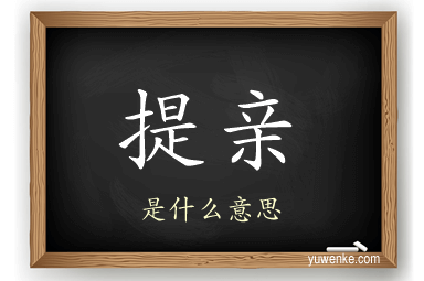 提亲