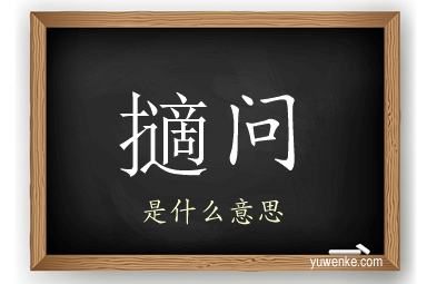 擿问