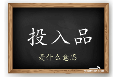 投入品