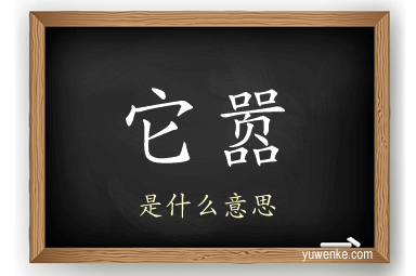 它嚣