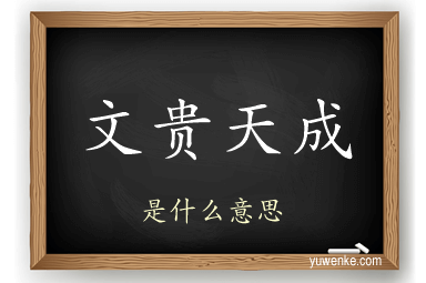 文贵天成