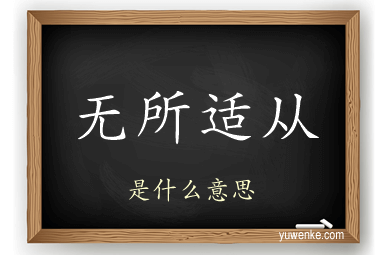 无所适从
