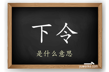 下令