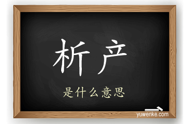 析产