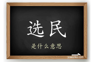 选民