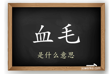 血毛
