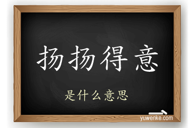 扬扬得意