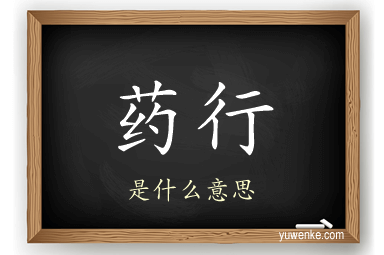 药行