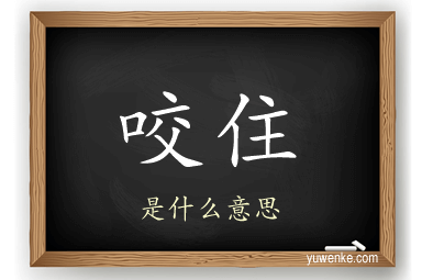 咬住