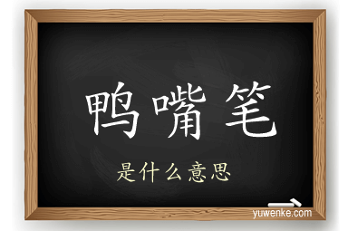 鸭嘴笔