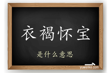 衣褐怀宝