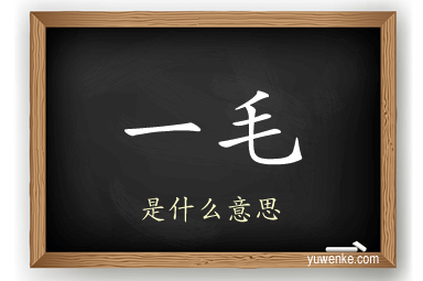 一毛