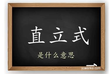 直立式