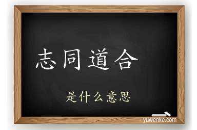 志同道合