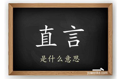 直言