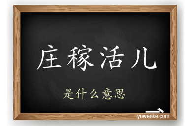庄稼活儿