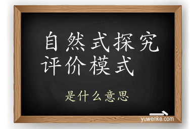 自然式探究评价模式