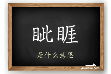 眦睚