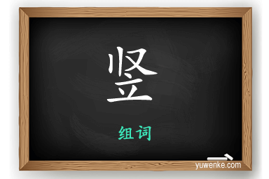 竖怎么组词