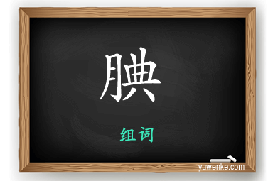 腆怎么组词