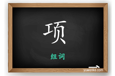 项怎么组词