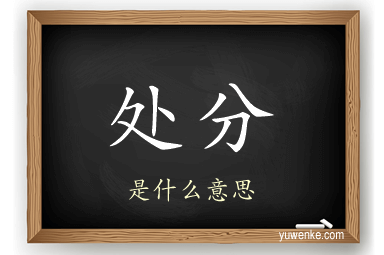 处分
