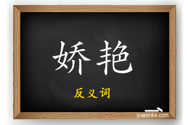 娇艳的反义词