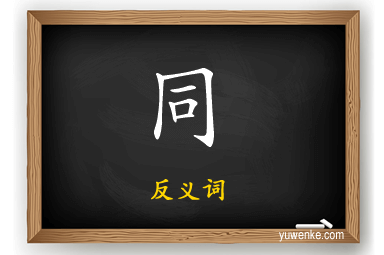 同的反义词
