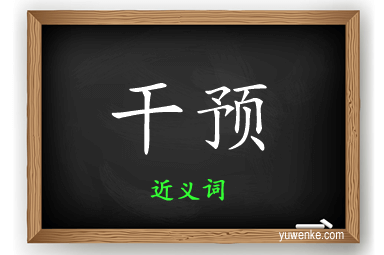 干预的近义词
