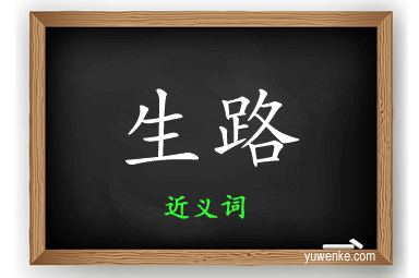 生路的近义词
