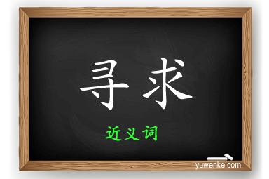 寻求的近义词