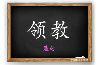 领教怎么造句