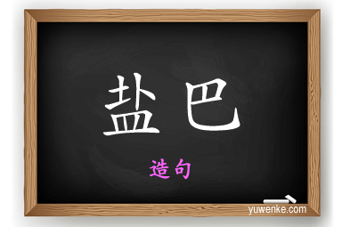 盐巴怎么造句