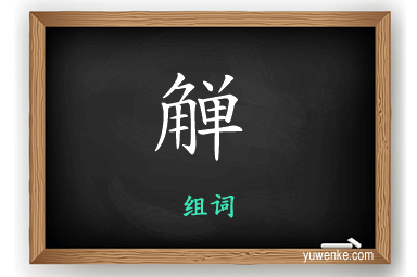 觯怎么组词